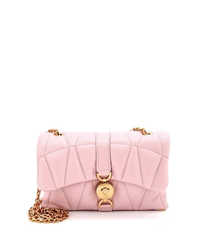 Pre-Owned Versace Mini Kleio Shoulder Bag Quilted Leather