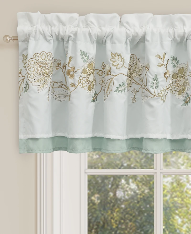 Royal Court Spring Social Window Straight Valance, 18" x 72"