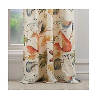 Barefoot Bungalow Willow 2 Panel And 2 Tie Back with 3" Rod Pocket Window Curtain - 42x84"