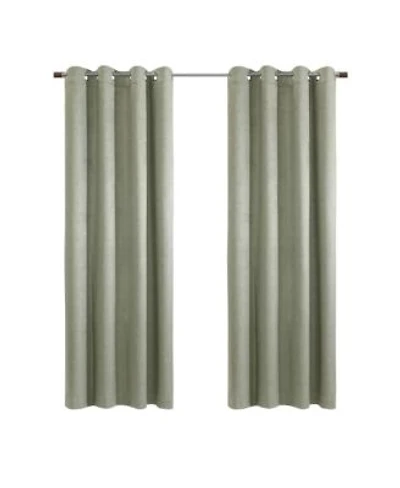 Thermaplus Paris 100 Blackout Window Treatment Grommet Curtain Panel For Bedroom Livingroom 52 X22 X 108 X22 Taupe