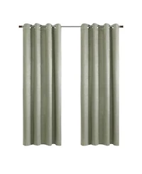 Thermaplus Paris 100 Blackout Window Treatment Grommet Curtain Panel For Bedroom Livingroom 52 X22 X 108 X22 Taupe