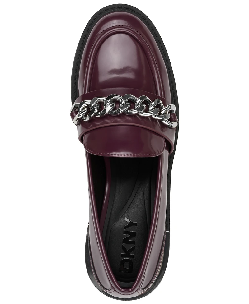 Dkny Women's Ryleigh W/ Chain Slip On Loafers