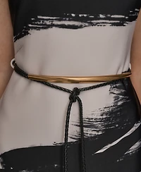 Donna Karan New York Women's Brushstroke Sleeveless Midi Dress