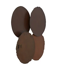 Phillips Collection Cast Oil Drums Rust Wall Discs, Set of 4