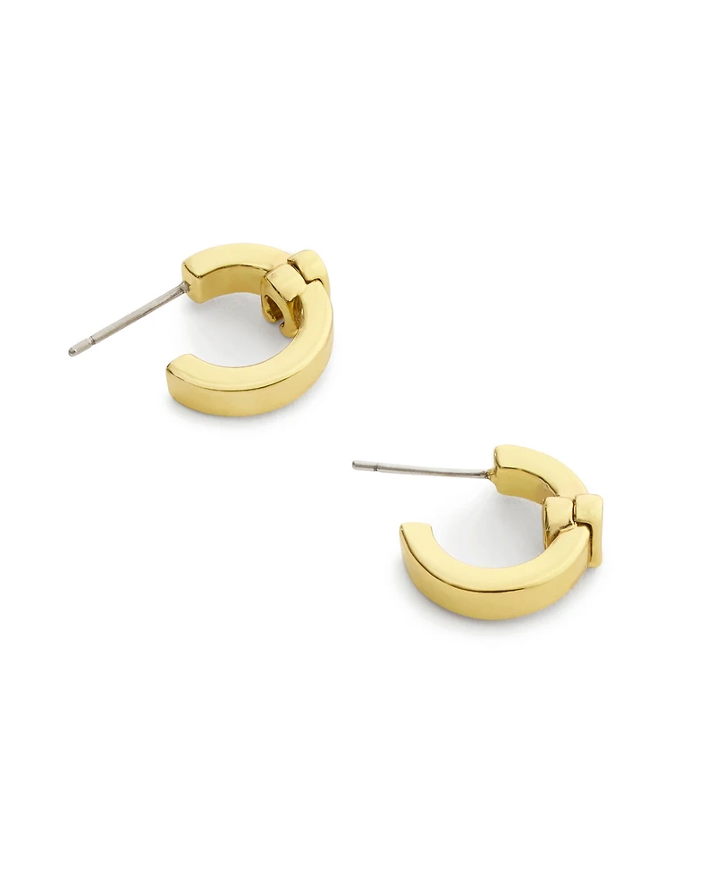 Coach Signature C Huggie Earrings