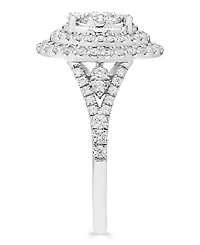 Macy's Diamond Cluster Halo Ring (1 ct. t.w.) in 14k White Gold