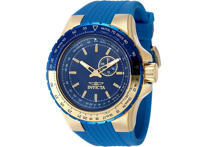 Invicta Men's 49732 Aviator Quartz VD72 Blue Dial Watch