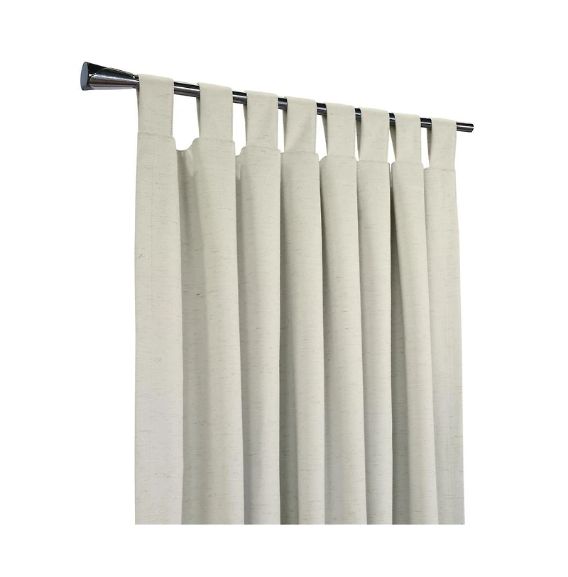 Thermaplus Ventura Blackout Window Treatment Tab Top Curtain Panel for Bedroom Livingroom 52" x 95" Natural