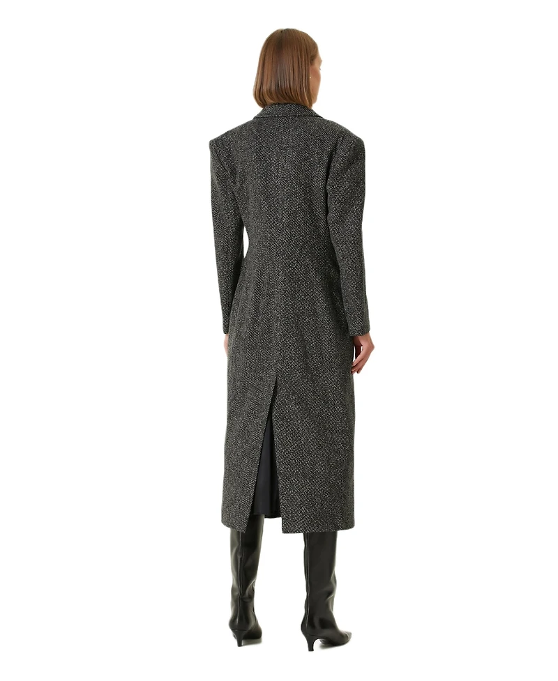 Pcfg Women's Wool-Cashmere Blend Long Overcoat