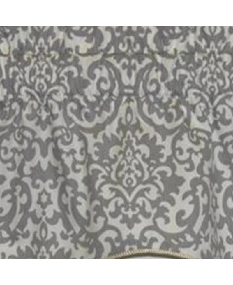 Ellis Curtain Duncan High Quality Room Darkening Solid Natural Color Lined Scallop Window Valance - 50 x15"