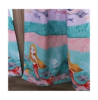 Greenland Home Fashion Mermaid's Window Curtain Panels Pair with Matching tie backs - 2 - Piece
