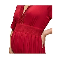 Ingrid + Isabel Maternity Deep V Short Dress
