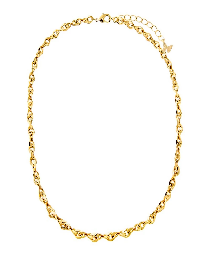 by Adina Eden Solid Thick Link Chain Necklace