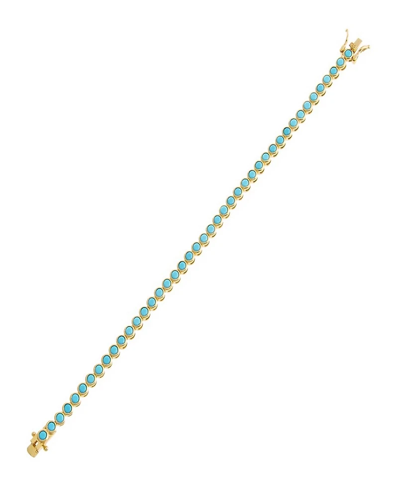 By Adina Eden Colored Bezel Tennis Bracelet