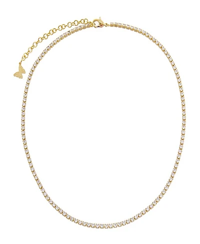 by Adina Eden Thin Gold Plated Tennis Choker