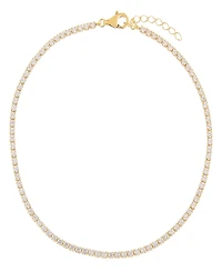 by Adina Eden Thin Gold Plated Tennis Anklet
