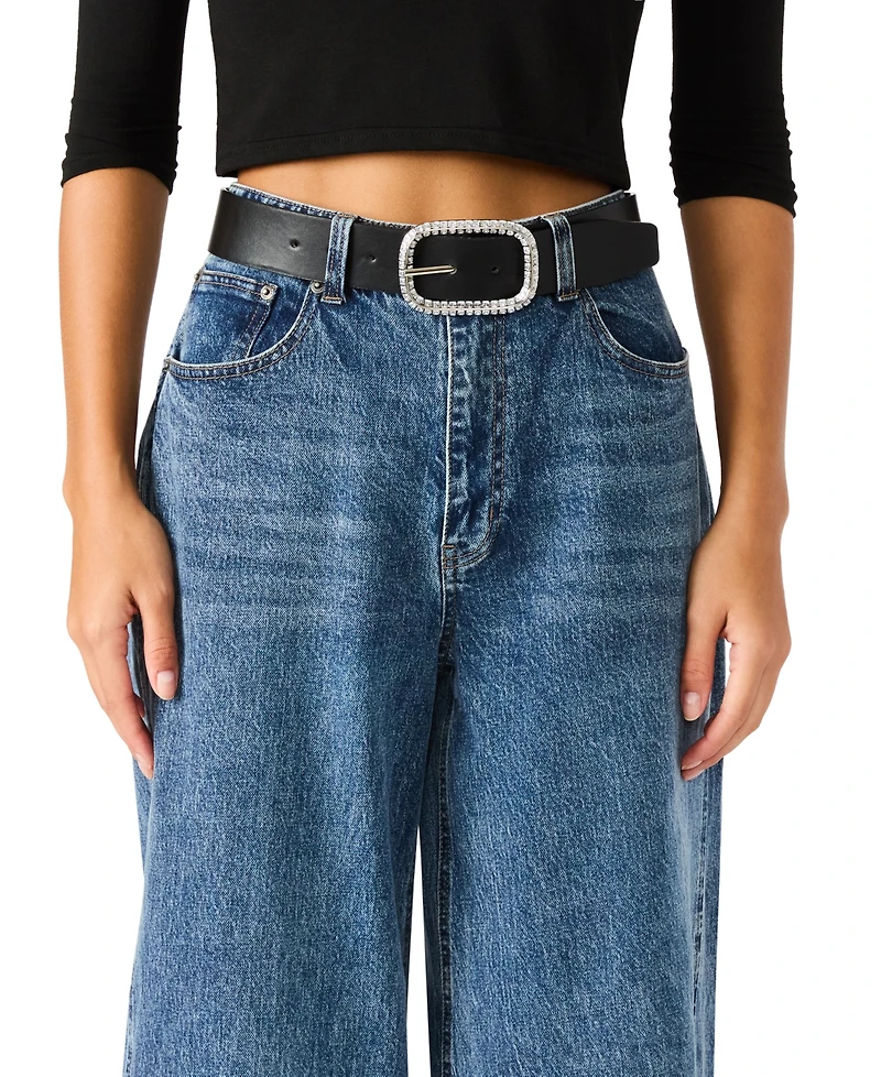 Steve Madden Reversible Embellished Belt