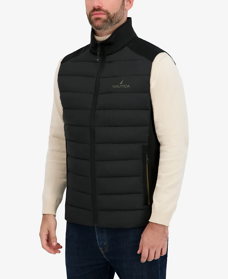 Nautica Men's Transitional Mixed Media Vest