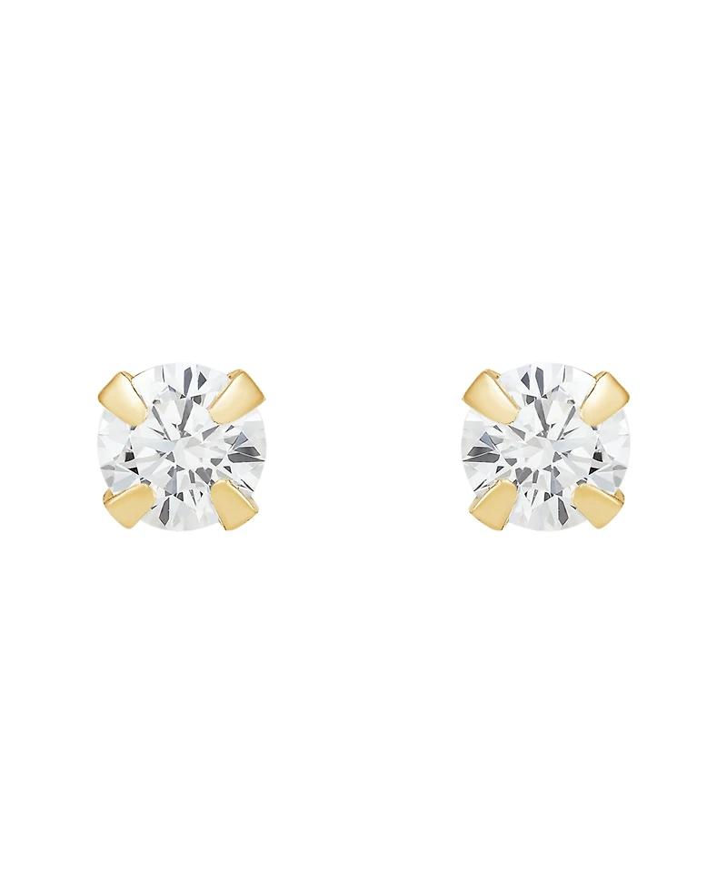 Macy's 3-Piece Stud Earring Set in 10k Yellow Gold