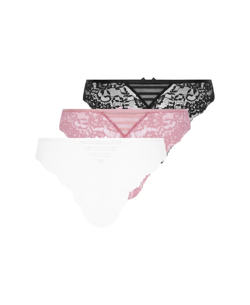 Hunkemoller Women's 3-pack Belle Brazilian