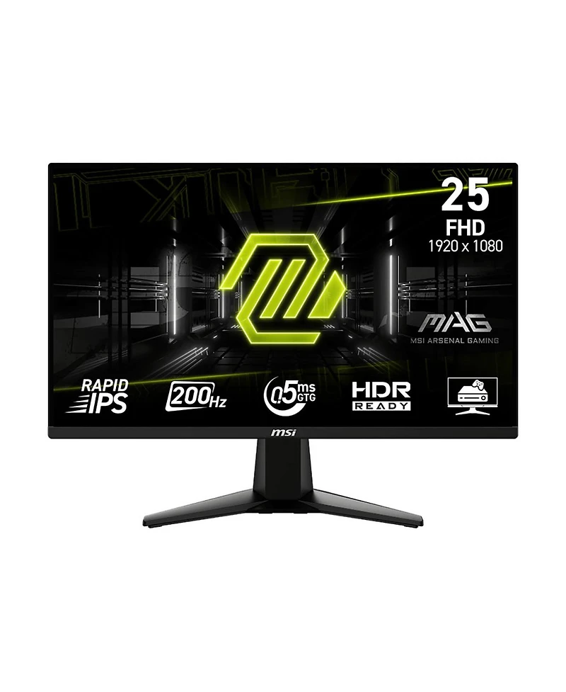 Msi Mag 255F E20 24.5" 16:9 Full Hd 200Hz Lcd Hdr Gaming Monitor, Metallic Black