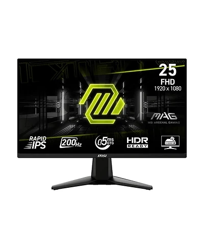 Msi Mag 255F E20 24.5" 16:9 Full Hd 200Hz Lcd Hdr Gaming Monitor, Metallic Black