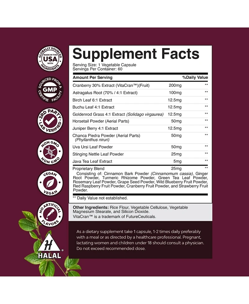 Kidney Support / Cleanse Capsules, 60ct