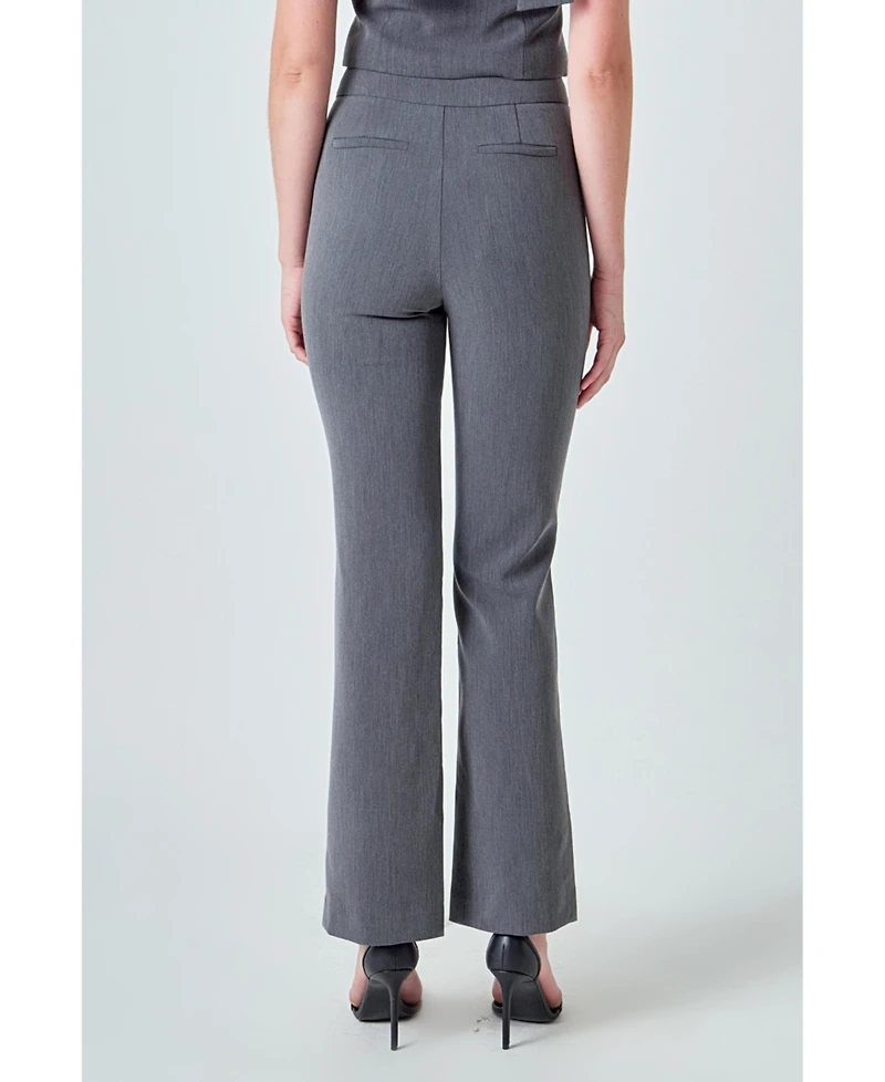 Endless Rose Women's Low Rise Fitted Trousers