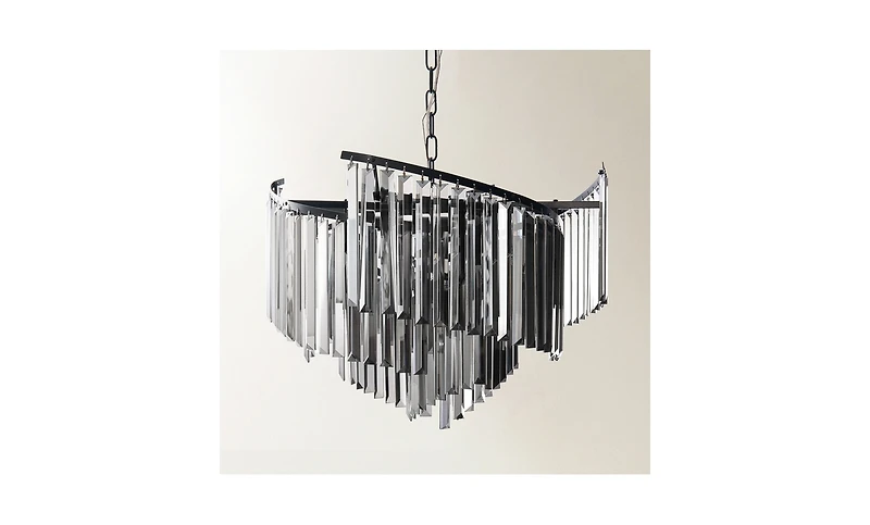 Z Gallerie Luxe Spiral Chandelier - Graphite