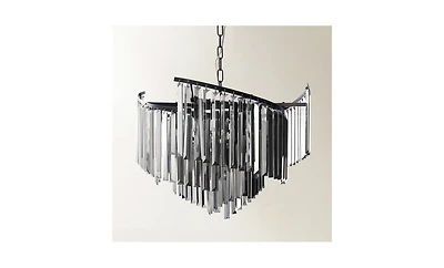 Z Gallerie Luxe Spiral Chandelier - Graphite