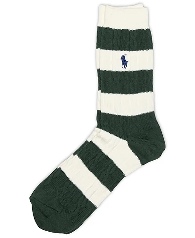 Polo Ralph Lauren Women's Rugby Cable-Knit Socks 793111