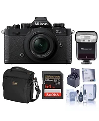 Nikon Z fc Dx-Format Mirrorless Camera with Nikkor Z Dx 16-50mm f/3.5-6.3 Vr Lens, Blkwith Zoom-Mini Ttl, Candisk Pro 64GB, Alpine 140,Screen Protecto