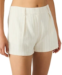 Steve Madden Women's Minette Mid-Rise Pleated Shorts