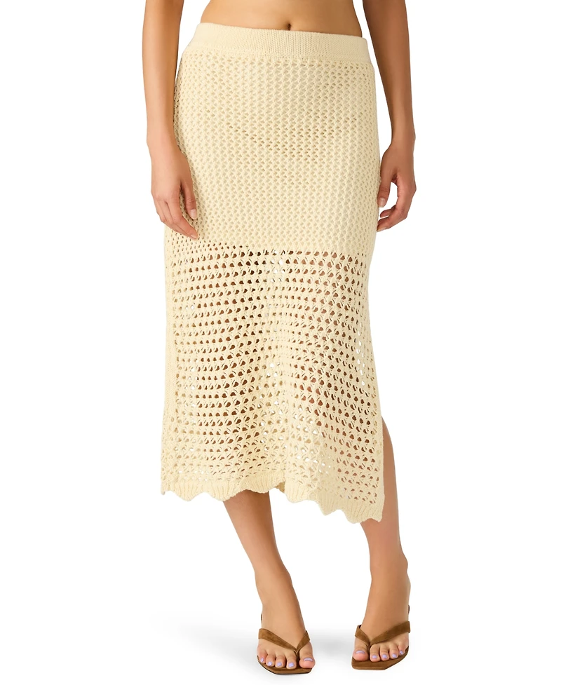 Steve Madden Women's Tiffani Regular Fit Crochet Skirt