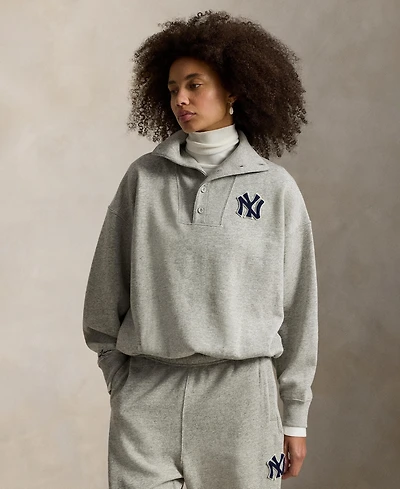 Polo Ralph Lauren Women's Vintage-Inspired Yankees Long Sleeve Pull-On Sweatshirt