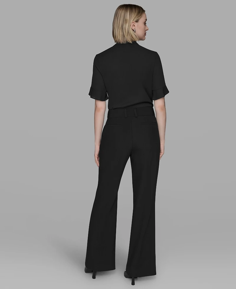 Karl Lagerfeld Paris Women's Flare Leg Pants