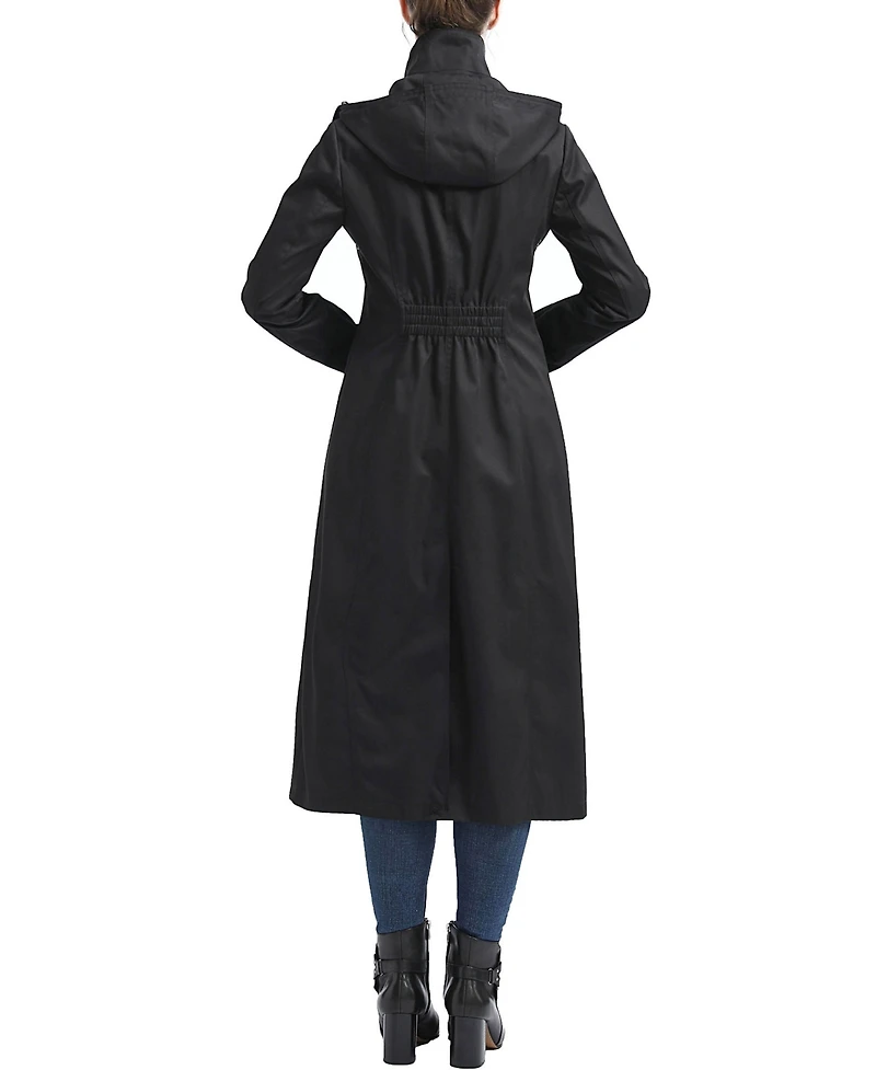 kimi + kai Women's kimi + kai Water-Resistant Hooded Long Coat