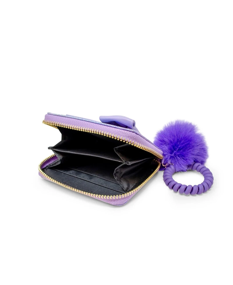 Zomi Gems Shiny Jumbo Bow Spiral Strap Wallet – Medium, Glossy, Elegant Wallet