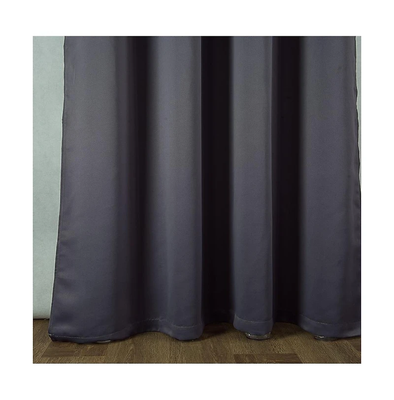 Olivia Gray Anchorage Blackout Single Grommet Curtain Panel Pair - 54x63