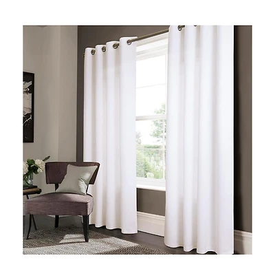 Olivia Gray Lina Matte Embossed Blackout Grommet Single Panel - 52x90