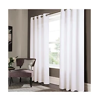 Olivia Gray Lina Matte Embossed Blackout Grommet Single Panel - 52x90