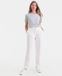Style & Co Petite Ottoman-Stitched Drawstring Pants, Macy's Exclusive