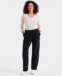 Style & Co Petite Ottoman-Stitched Drawstring Pants, Macy's Exclusive