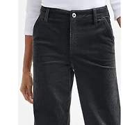 Style & Co Petite Mid Rise Wide-Leg Corduroy Pants, Macy's Exclusive