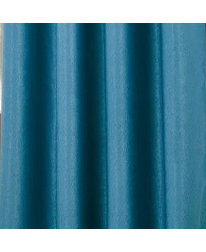 Olivia Gray Lydia Matte Embossed One Blackout Panel - 52"x95", Blue