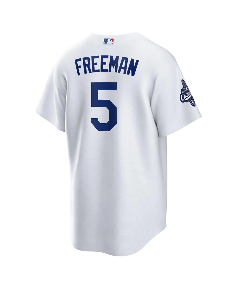 Nike Men's Freddie Freeman White Los Angeles Dodgers 2025 World Series Champions Home Replica Player Jersey