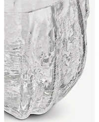 Kosta Boda Crackle Low Vase
