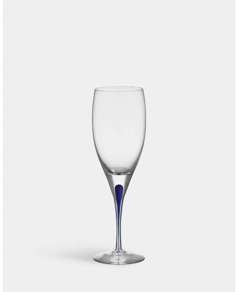 Orrefors Intermezzo Blue White Wine Glass