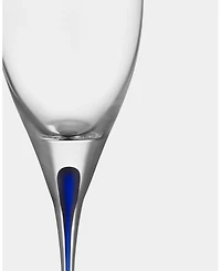 Orrefors Intermezzo Blue White Wine Glass