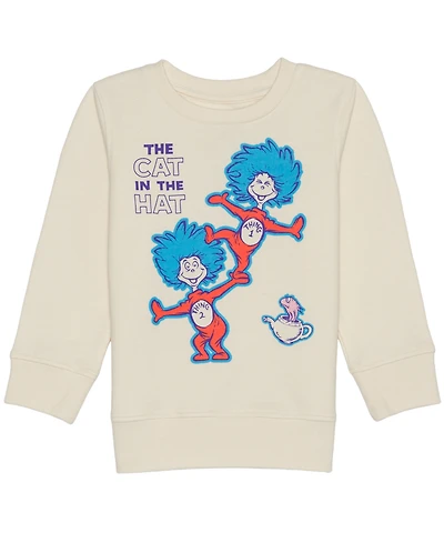Dr. Seuss Boys Toddler 2T-5T The Cat Hat Crewneck Sweatshirt